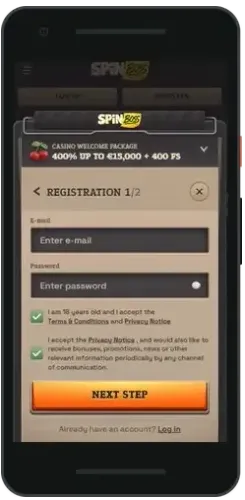 SpinBoss mobile Lobby